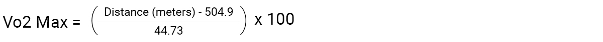 vo2 max formula